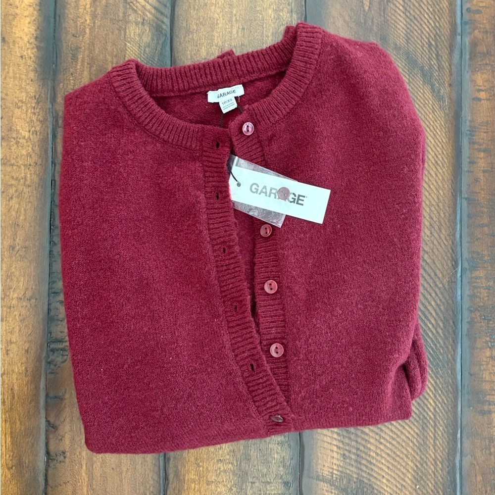 Garage Cardigan Sweater, NWT, xs